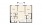 C3C - 2 bedroom floorplan layout with 2 baths and 1145 square feet.