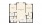 C4B - 2 bedroom floorplan layout with 2 baths and 1170 square feet.
