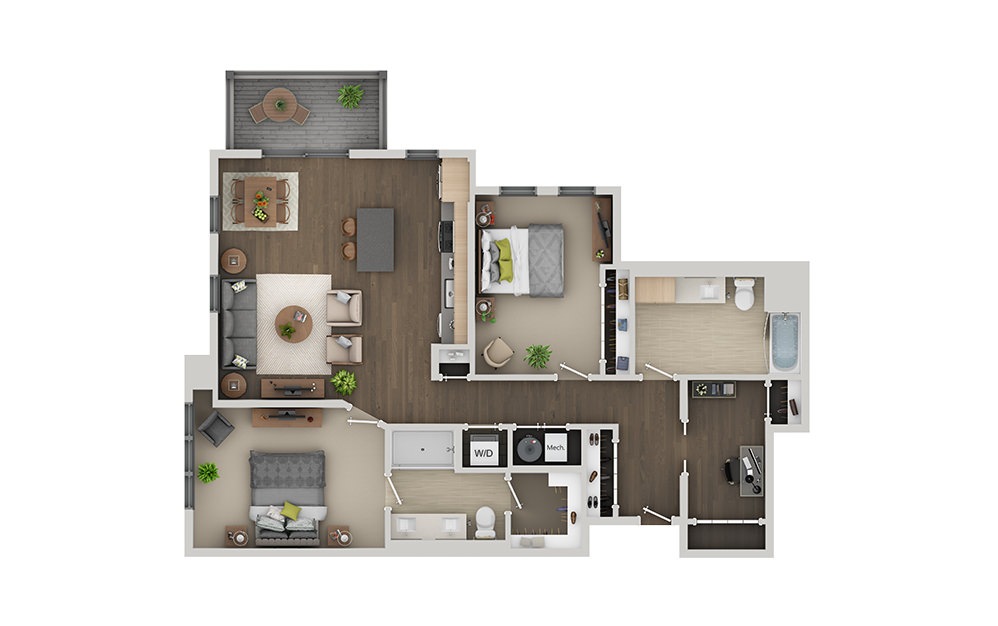 C9 2 Bedroom 2 Bath Floorplan C9 2 Bedroom 2 Bath Floorplan