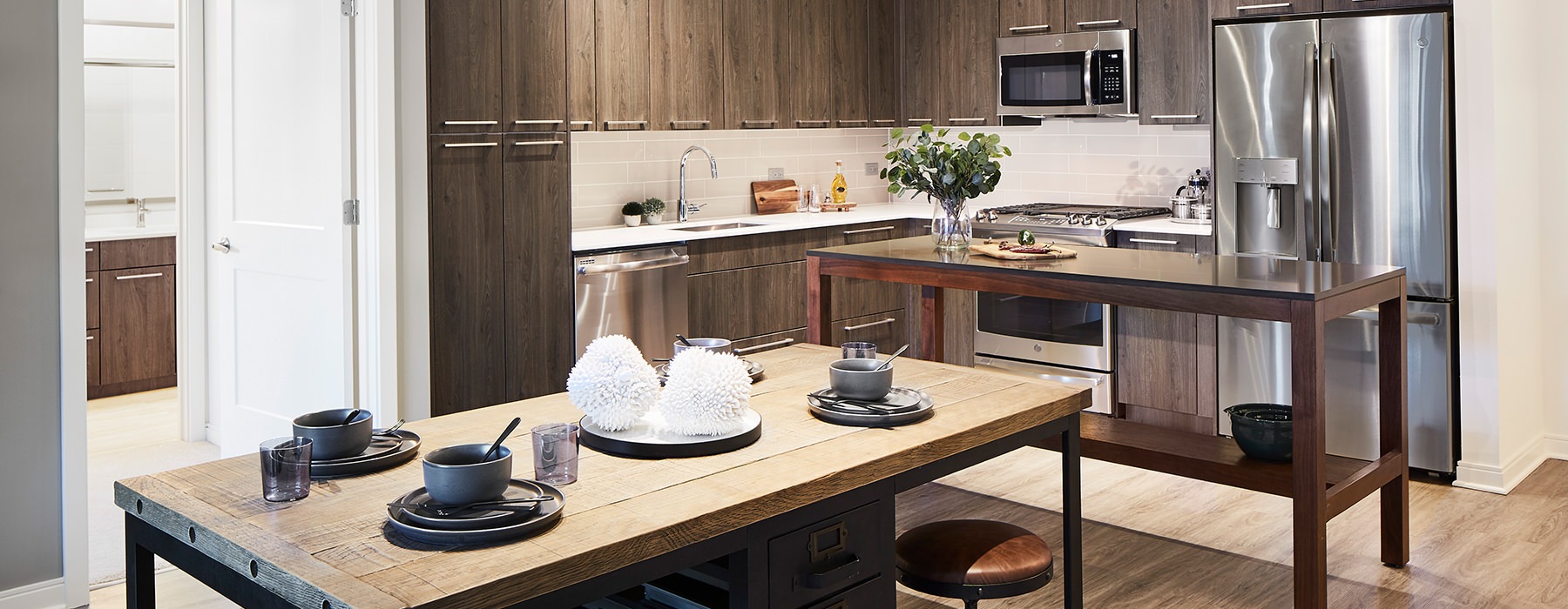 kitchen with island
